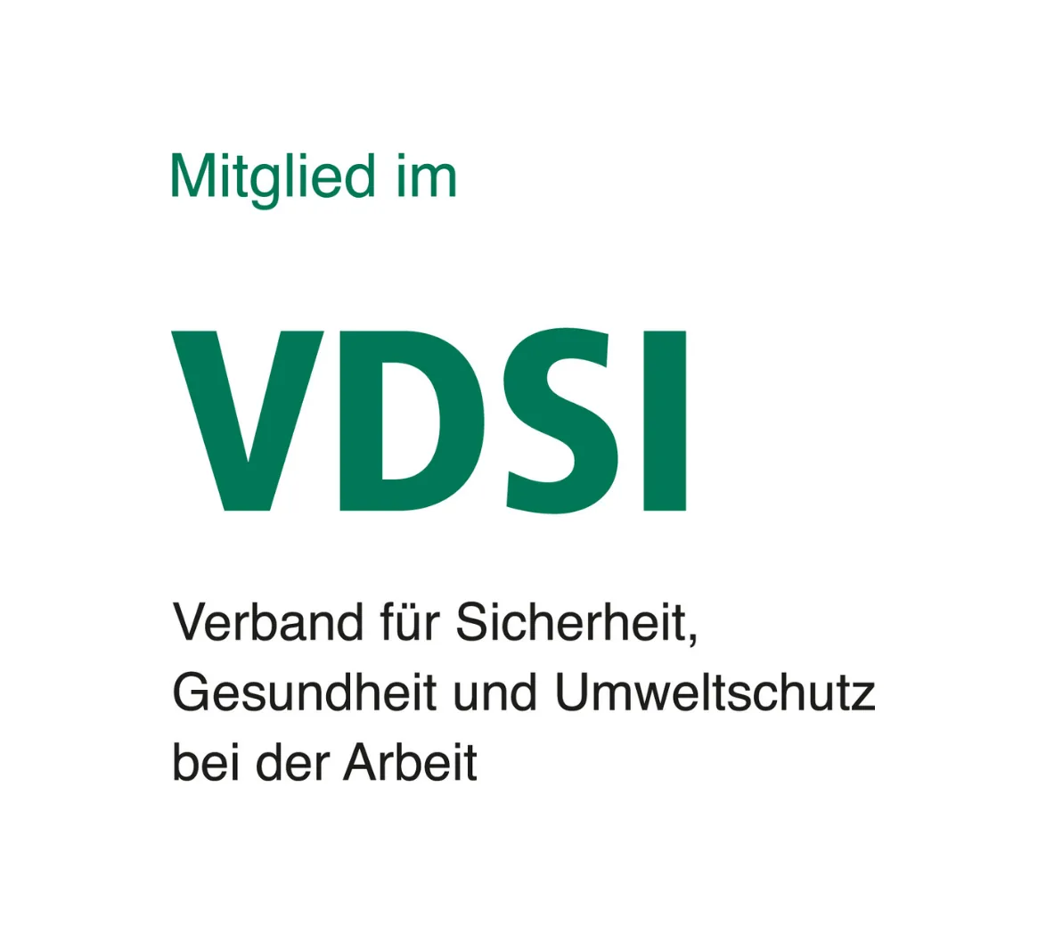 Mitglied im VDSI – Verband für Sicherheit, Gesundheit und Umweltschutz bei der Arbeit